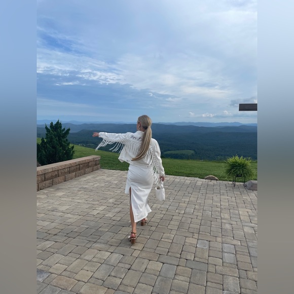 White Hello Molly Midi Dress - Picture 6 of 6